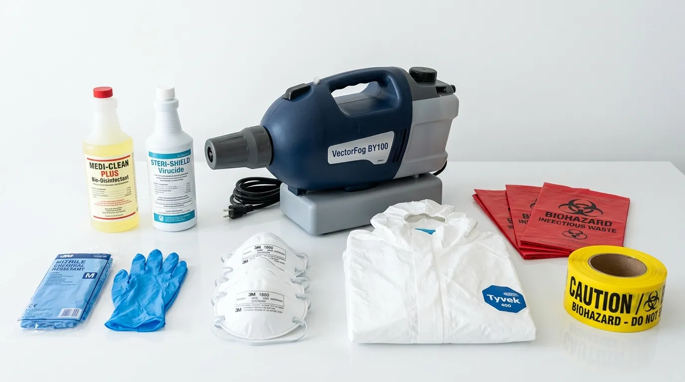 Professional biohazard remediation crew working in Fort Smith